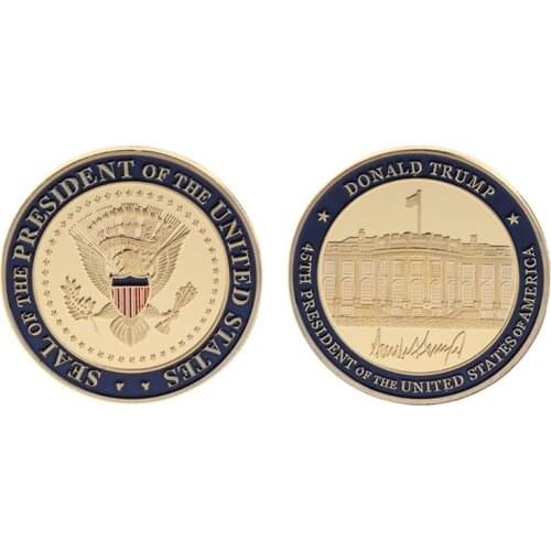 Non Currency Coin High Quality Collection Coin Commemorative Coin US 45th President DOnald Trump Collection Arts Gifts Souvenir