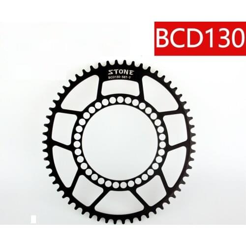 BCD130 Oval Chain ring Narrow Wide 1 x System 42 44 50 58T 60T for Folding Road Bike Crankset With 5 Mount bolts