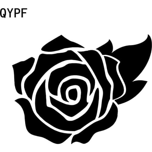 QYPF 15.8cm*12.2cm High Quality Glamorous Rose Vinyl Car Sticker Window Decal Durable Graphics C18-0548