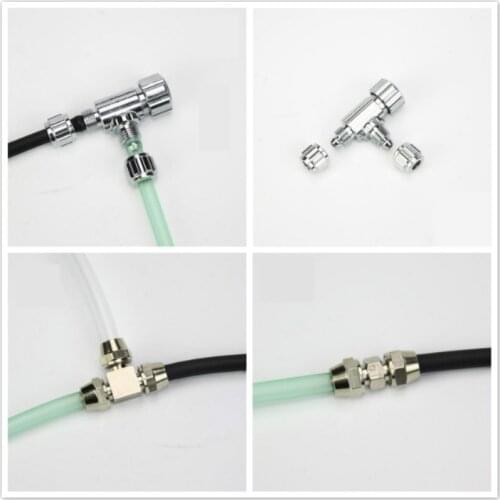 Stainless Steel Aquarium High Pressure Co2 Adjustable Check Valve Air CO2 Tube Connector For Fish Tank Aquarium Accessories