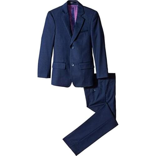 Blue Mans Suits For Wedding Tuxedos Slim Fit Groom Wear Best Man Wear Wedding Suits Business Suits Two Pieces Suit(Jacket+Pants)