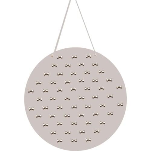 T5EC Nordic Ribbon Hairpin Rack Hair Hoops Storage Holder Headband Wooden Organizer Children Girls Room Decoration