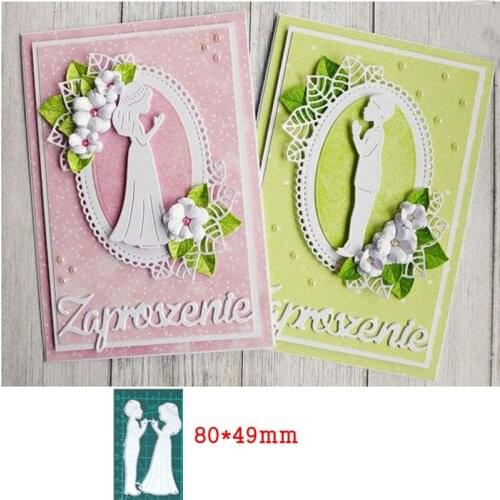 Wedding Praying Boy&Girl Prayer Metal Cutting Dies For Stamp Scrapbooking Stencils DIY Paper Album Card Decor Embossing 2020 New