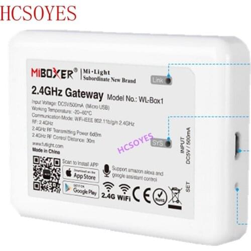 MIBOXER WL-Box1( iBox2 Upgraded version)controller DC5V compatible smart Lamp ibox IOS/Andriod system Wireless APP Control