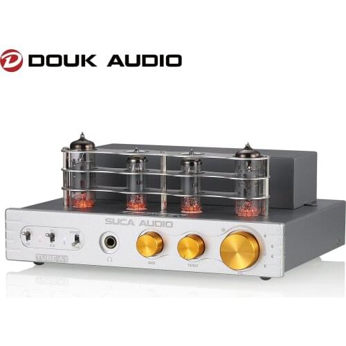 Douk Audio HiFi Class A Vacuum Tube Amplifier Bluetooth 5.0 Receiver Home Desktop Audio Amp Stereo Valve Headphone Amp 3W+3W