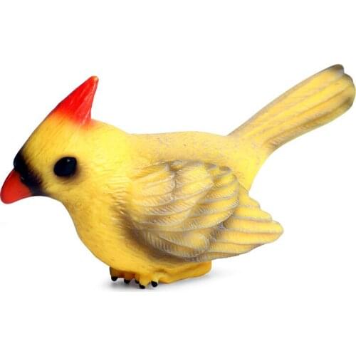 Yellow Bird Animal Figure Collectible Toys Birds Animal Cognition Action Figures Kids Plastic Model Toys