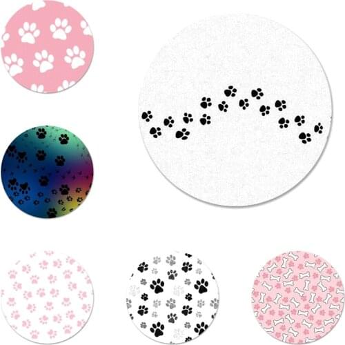 Dog Footprint Icons Pins Badge Decoration Brooches Metal Badges For Clothes Backpack Decoration