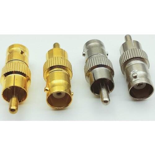 100pcs RCA Male Plug to BNC Female Jack Adapter Coax Coupler ADAPTER