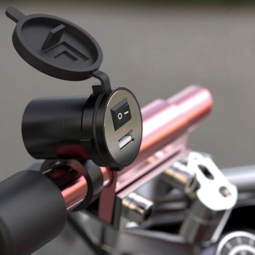 12V USB Phone Charger Motorcycle Waterproof USB Charging Adapter Motorbike Phone Power Supply