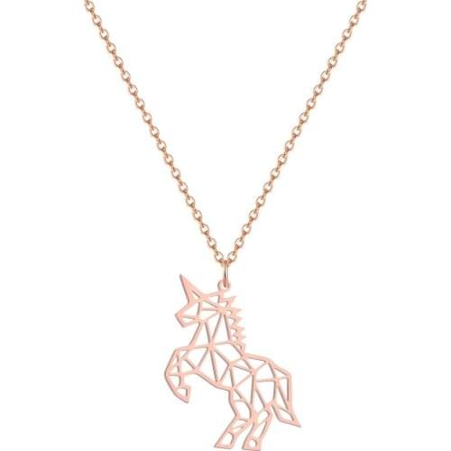2020 retro fashion stainless steel necklace holiday gift simple romantic girl necklace cute animal necklace