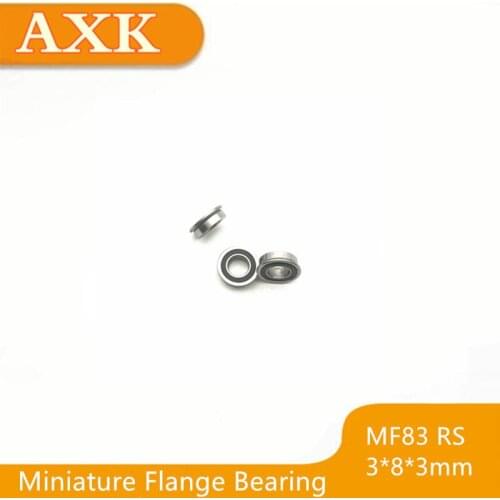 2019 Limited Hot Free Shipping Mf83-2rs Bearing 3x8x3mm ( 10 Pcs ) Abec-1 Miniature Flanged Mf83rs Ball Bearings Rf-830dd