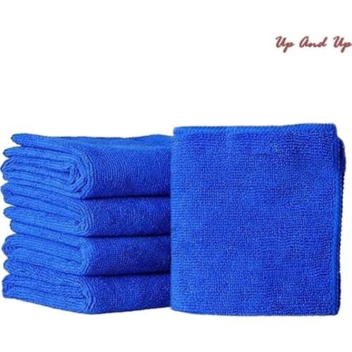 5Pcs Fabulous Great Blue Wash Cloth Car Auto Care Microfiber Cleaning Towels
