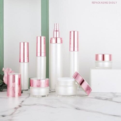 50pcs Empty 15ml 30ml 50ml 100ml Acrylic spray bottle Luxury Cosmetic Pump Lotion bottles Container 15g 30g 50g Jar