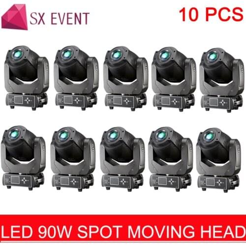 90WLED Gobo Lyre Spot Lyre Moving Head Light with 3 Face Prism 6/16 Channel for Disco Nightclub Wedding Party 10pcs/lot
