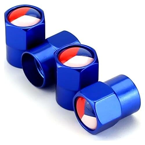 Car Wheel Tire Stem Valve Caps Covers For Czech Flag Logo For Bmw E90 Peugeot 307 Renault Audi A4 B8 VW Volvo V40 Golf 4 Subaru