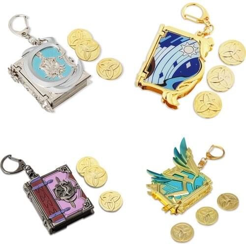 Genshin Impact Keychains Man Jean Gunnhildr Ganyu Keqing Barbara Gunnhildr Keyring Game Accessories Sublimation Blanks аниме