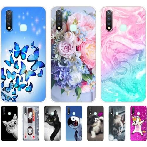 For Vivo Y19 Case 6.53'' Soft TPU Silicon Cover For Vivo Y19 Y 19 VivoY19 Case Phone Back Protective Bumper Shell Bag Coque
