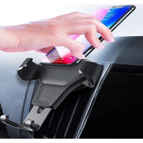Genuine Leather Car Air Vent Mount Mobile Phone Holder For Ford ranger Mondeo Kuga Fiat 500 Abarth Nissan Ashqai J11 Juke Jeep