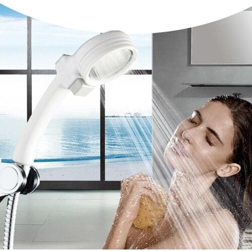 Saving Water Shower Head High Pressure ABS With Stop Switch Handheld SPA Shower Head Resistance To Falling Massage Nozzl