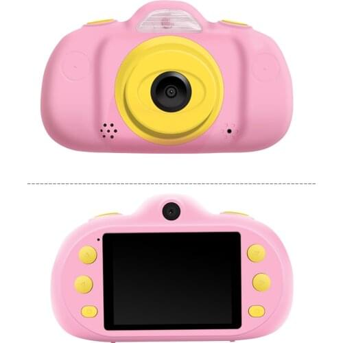 Photaography 2.4 Inch LCD Screen Mini Kids Children Camera 12MP 1080P Digital Camera Dual Lens with Photo Video MP3 Game Modes
