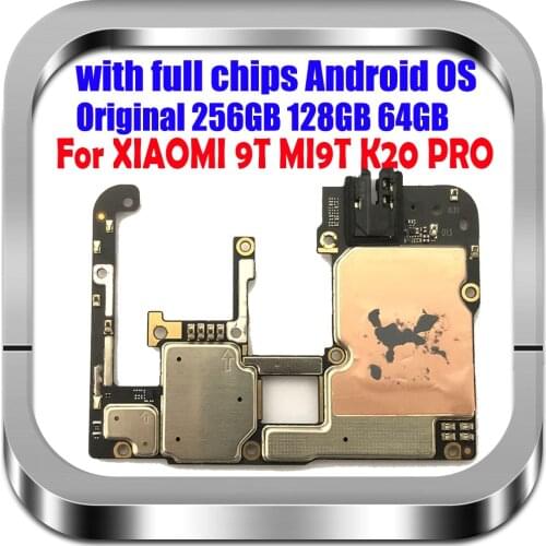 Original Main Mobile Board Mainboard For Xiaomi 9t Mi9t M9t Mi 9t Pro Redmi K20 pro Motherboard With Chips Circuits Flex Cable