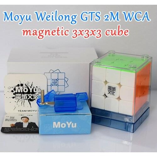 Moyu Weilong GTS2M WCA Record Version Magnetic 3x3x3 magic cube 3x3 speed cube 3x3x3 puzzle cubo magico GTS2 M