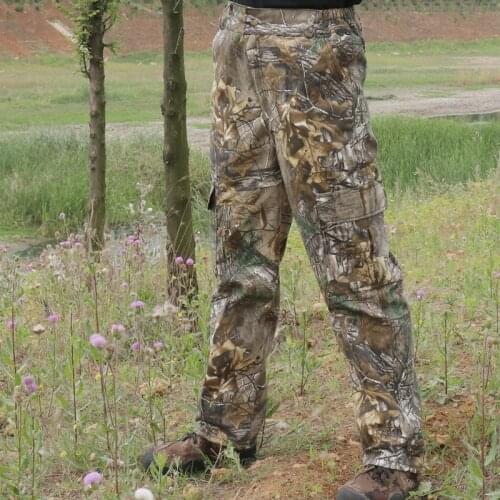 Hunting Big Size Bionic Realtree Camo Pants Clothes Pure Cotton Realtree Camouflage Trousers Pants