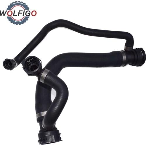 WOLFIGO Upper Radiator Cooling Water Hose Pipe For BMW E60 E63 E64 545i 645Ci 2004 2005 17127519248 20945818