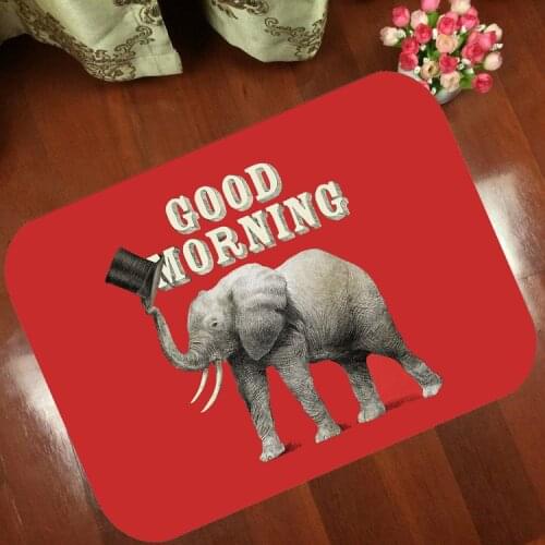 Mats Anti Slip Floor Mat Fashion Circus troupe Elephant cartoon Carpet Printed Pattern Carpet Rug for Bathroom Door Living Room