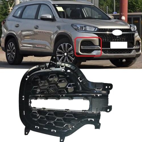 Roavia For Chery Tiggo 8 Tiggo8 Car Light Grille styling Front Bumper Fog Light Fog Lamp Grille Cover shell housing cap Frame