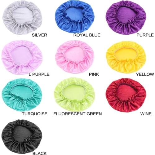 Silky Bonnet Women Night Sleep Cap Ladies Makeup Bath Spa Headwrap Elastic Band Hair Dress Hat Headwear Hair Accessories