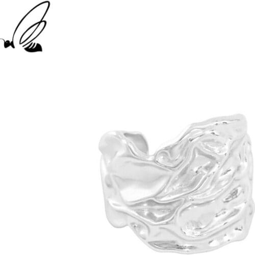 SSTEEL Trendy Rings For Women 925 Sterling Silver Designer Hyperbole Personalized Open Ring Plata 925 Para Mujer Fine Jewellery