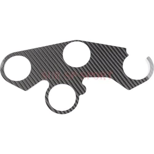 Fork Upper Connective Plate Cover For Kawasaki ZX10R 2016 2017 2018 2021 Full Carbon Fiber 100% Twill