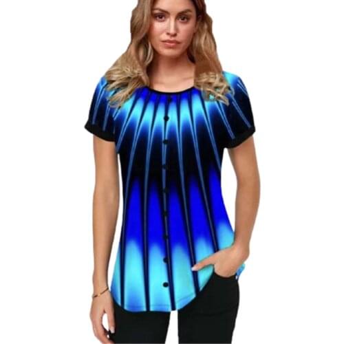 Plus Size 5XL Women O-neck Striped Fashion Print T-shirt Top Summer Casual Loose Short Sleeve Tee Pullover Female Korean Clothes