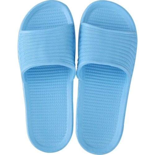 Women Stripe Flat Bathroom Bath Slippers Summer Indoor Outdoor Sandal Men Basic Flip Flops Lovers Indoor Home Soft Bottom Slides