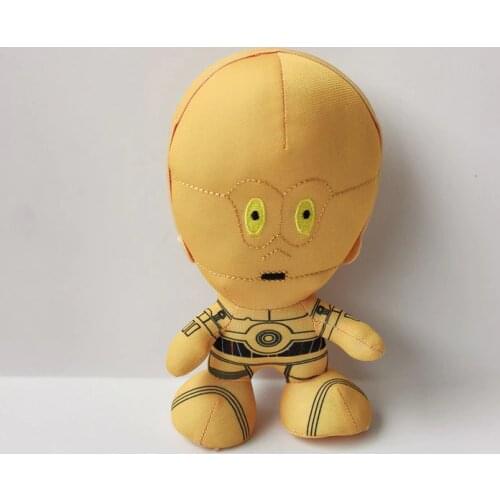 1Pcs Genuine New C3PO Golden Robot Cloth Plush Stuffed Doll Toy Gift for Boy Girl