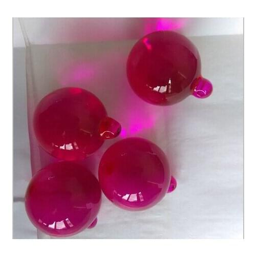 120PCS/lot,fuchsia color,30mm crystal chandelier prism hanging ball parts for wedding& fengshui products ,X-MAS decoration