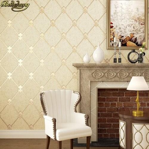Beibehang Jane European shaped lattice papel de parede 3D wallpaper roll for wall living room network wall paper ROLL home decor