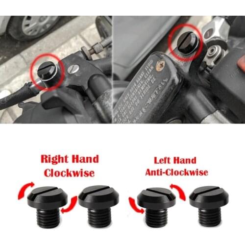 4Pcs M10X1.25 Left-Hand / Right-Hand Thread Mirror Hole Plugs Cap for DUCATI YAMAHA MT-07 FZ07 MT09 FZ09 HONDA CRF250