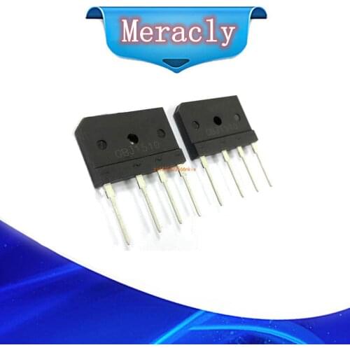 5PCS GBJ1510 gbj1510 1000V 15A Diode Bridge Rectifier Single Phase Bridge Rectifier IC Chip Through Hole Diy Electronic