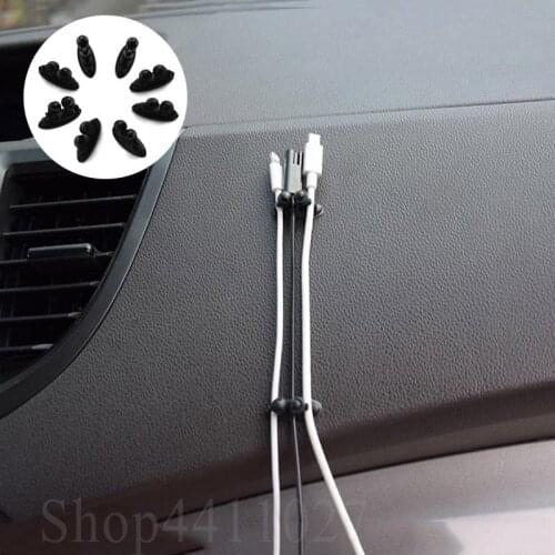 8Pcs Car Cable Clip 3D Car Sticker accessories styling For GMC sierra 1500 2500 3500 terrian acadia envoy 320 accessories