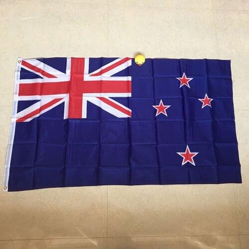 90x150CM Wave new Zealand 3x5 Ft Super-Poly Indoor/Outdoor new Zealand FLAG Country Banner Christmass gifts