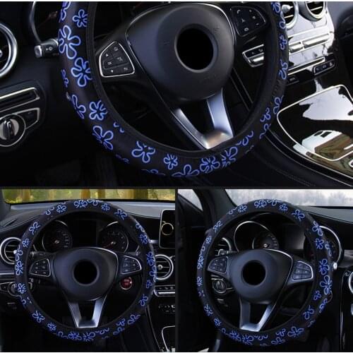 Universal 37-38cm Car Steering Wheel Cover High Quality Cool In Summer And Warm In Winter Fashion Non-slip Steering Wheel Cover