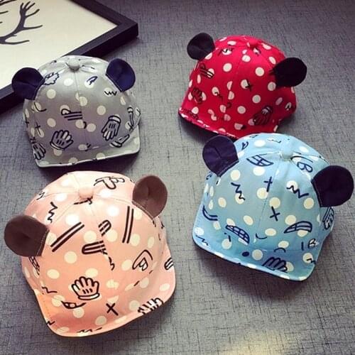 Baby Sun Hat Cotton Cartoon Baby Summer Cap Infant Soft Baseball Cap Baby Boy Hat Baby Girl Hat Kids Hat