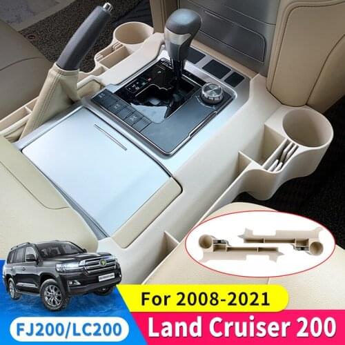 For 2008-2021 Toyota Land Cruiser 200 Storage Box Fj200 Water Cup Center Console Modification Interior Design Accessories