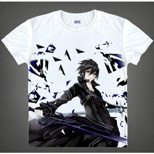 Ordinal Scale OS T-Shirt Kirigaya Kazuto Shirt anime summer T-Shirts anime and manga Printed T Shirts costumes coolprint