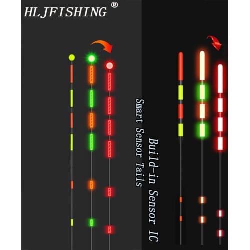 HLJFISHING Fishing Float Tail Gravity Sensor Tail Smart IC Build-in High Brightness LED Luminous Floater Tail