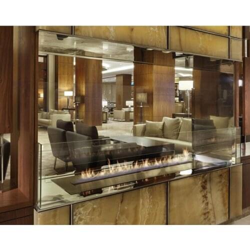 Inno-Fire 24 inch real fire automatic intelligent smart indoor bioethanol fireplace