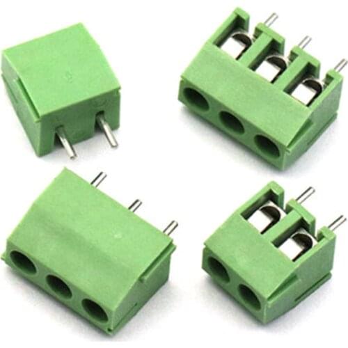 Kb396-3.96mm-2p/3p terminal block 3.96mm spacing solder plate plug-in (5pcs)
