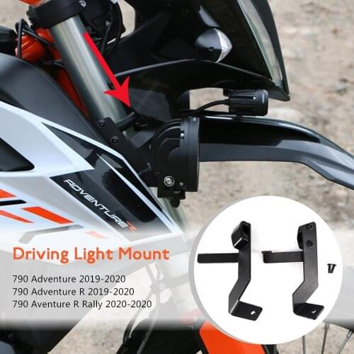 Motorcycle Fog lamp Spotlight Bracket Holder Spot Light Mount For 790 Adventure & 790 Adventure R 2019 2020 ADV